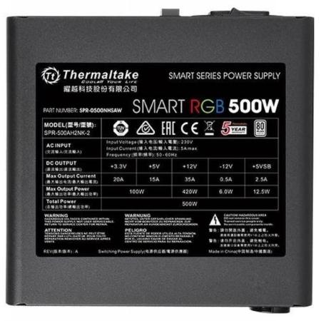 Блоки питания Thermaltake Smart RGB 500W SPR-500AH2NK-2 [PS-SPR-0500NHSAWE-1, SPR-500AH2NK-2]