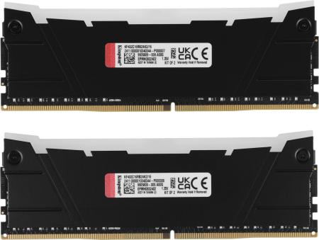 Оперативная память Kingston FURY Renegade RGB 2x8ГБ DDR4 3200МГц KF432C16RB2AK2/16 [KF432C16RB2AK2/16]