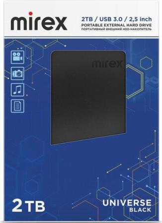 Внешние накопители Mirex Universe Black 2TB 13630-UHDUVB20 [13630-UHDUVB20]