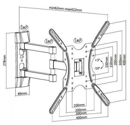 Кронштейны Metaldesign MD 3204 ExtraSlim [MD 3204]
