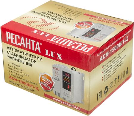 Стабилизаторы, сетевые фильтры, удлинители Ресанта Lux АСН-1500Н/1-Ц [63/6/20]