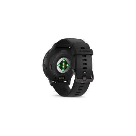 Умные часы и браслеты Garmin Venu 3 (черный, с силиконовым ремешком) [010-02784-01]