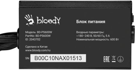 Блоки питания A4Tech Bloody BD-PS600W [BD-PS600W, 4630143160529]