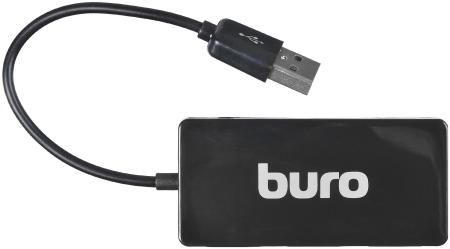 USB-хабы и док-станции Buro BU-HUB4-U2.0-Slim [389734]