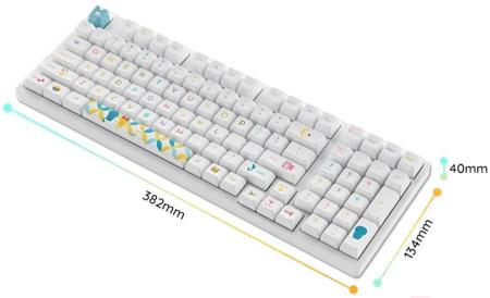 Клавиатуры Akko 3098B Doraemon Rainbow (Akko CS Jelly Pink)