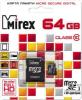 Карты памяти Mirex microSDXC UHS-I (Class 10) 64GB (13613-AD10SD64) [13613-AD10SD64]