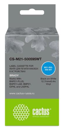 Картриджи для принтеров и МФУ CACTUS CS-M21-500595WT (аналог Brady M21-500595WT) [CS-M21-500595WT]