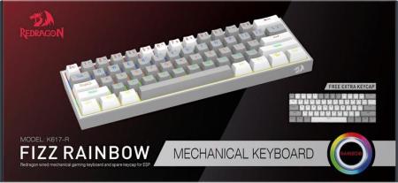 Клавиатуры Redragon Fizz (серый/белый) [70675]