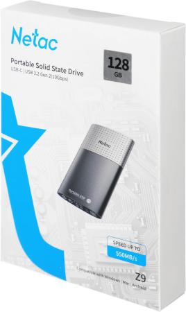 Внешние накопители Netac Z9 128GB NT01Z9-128G-32BK [NT01Z9-128G-32BK]