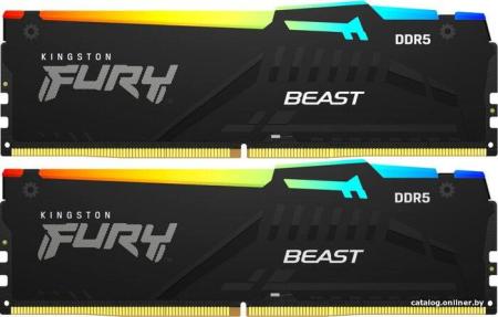 Оперативная память Kingston FURY Beast RGB 2x16ГБ DDR5 6000 МГц KF560C30BBEAK2-32 [KF560C30BBEAK2-32]