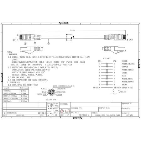 Кабели, адаптеры, разветвители Lanmaster LAN-PC45/S6-5.0-GY