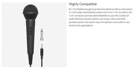Микрофоны Behringer BC110