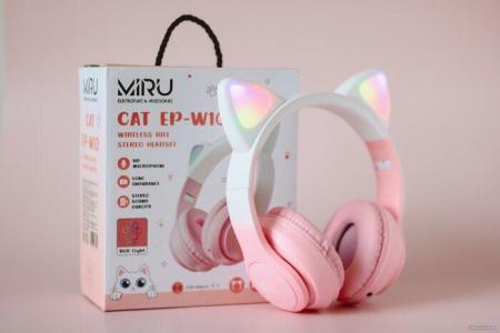 Наушники и гарнитуры Miru Cat EP-W10 (розовый) [W101]