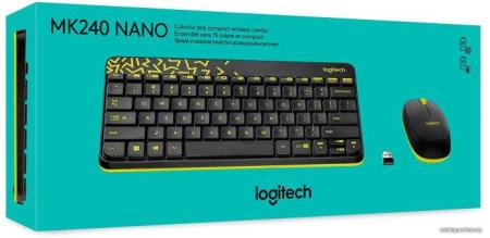 Наборы периферии Logitech MK240 Nano 920-008198 (черный) [920-008198]
