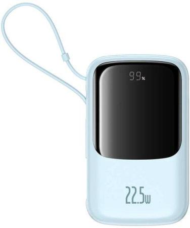 Портативные зарядные устройства Baseus Qpow Pro+ Digital Display Fast Charge 22.5W 10000mAh (голубой) [P10067100312-00, 6932172652449, PPQDP10]