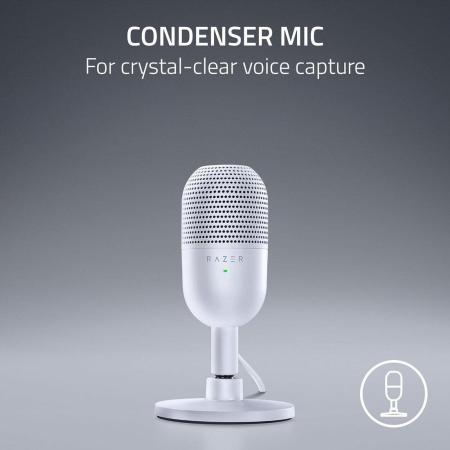Микрофоны Razer Seiren V3 Mini Mercury White [RZ19-05050300-R3M1]