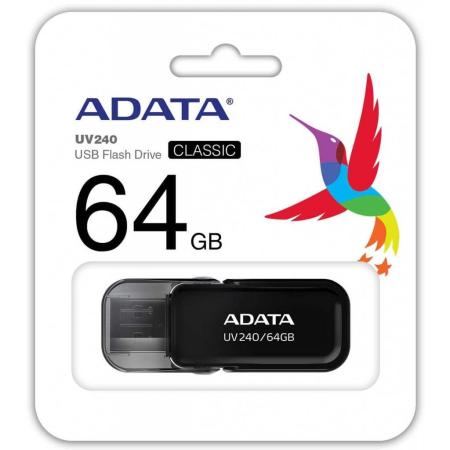 USB Flash ADATA UV240 64GB (черный) [AUV240-64G-RBK]