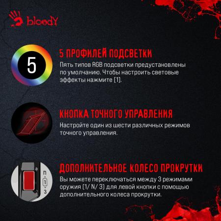 Мыши A4Tech Bloody W70 Max (белый)