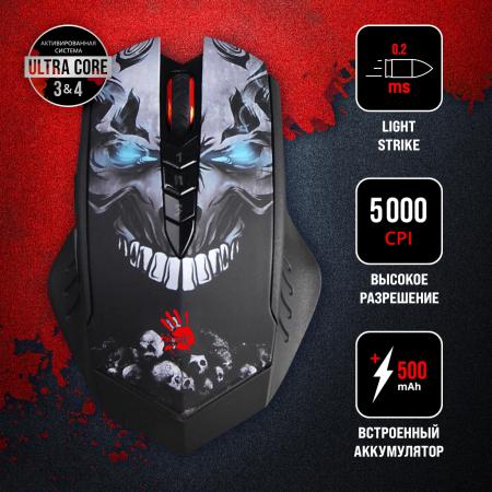 Мыши A4Tech Bloody R80 Plus (Skull)