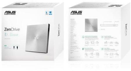 Оптические приводы ASUS ZenDrive U9M SDRW-08U9M-U (серебристый) [SDRW-08U9M-U/SIL/G/AS, 4712900714562]