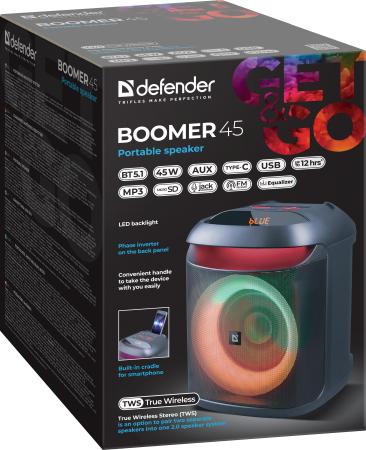 Беспроводные и портативные колонки Defender Boomer 45 [65245]