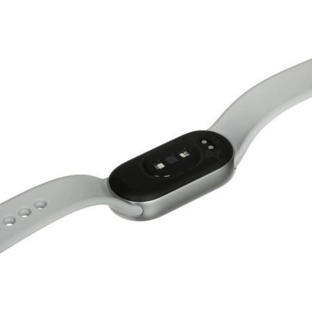 Умные часы и браслеты Xiaomi Smart Band 10 M2459B1 (серебристый, с белым силиконовым ремешком, международная версия) [BHR07PSGL]