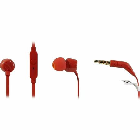 Наушники и гарнитуры JBL Tune 110 (красный) [JBLT110RED]