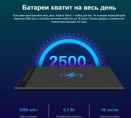 Графические планшеты Huion Inspiroy Giano G930L