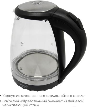 Электрочайники и термопоты Atlanta ATH-2463 (черный)