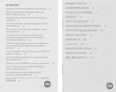 Портативные зарядные устройства Xiaomi Magnetic Power Bank WPB0620MI 6000mAh (бежевый, международная версия) [BHR9074GL]