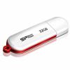 USB Flash Silicon-Power LuxMini 320 32GB (белый/красный) [SP032GBUF2320V1W]