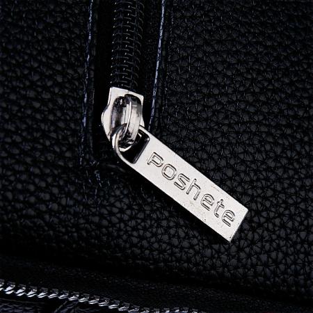 Женские и мужские сумки Poshete 249-8136-6-BLK (черный) [249-8136-6-BLK]