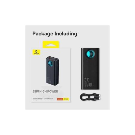 Портативные зарядные устройства Baseus Amblight Digital Display Fast Charge Power Bank 65W 26800mAh (черный) [P10022402113-00]
