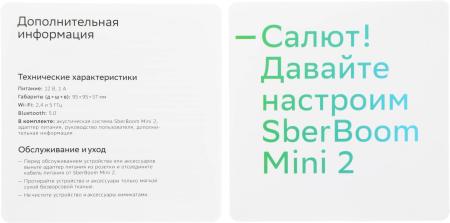 Беспроводные и портативные колонки Sber SberBoom Mini 2 (электрический желтый) [SBDV-00250Y]