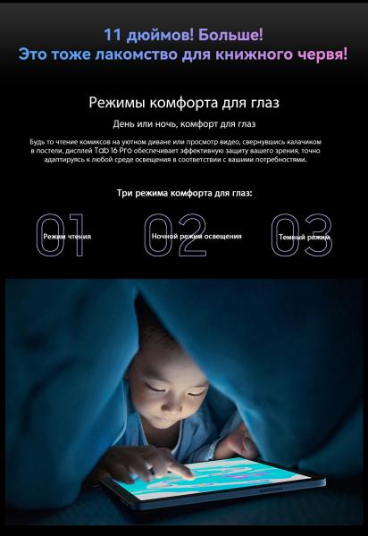 Планшеты Blackview Tab 16 Pro 8GB/256GB (серый) [BVTAB16PRO-G]