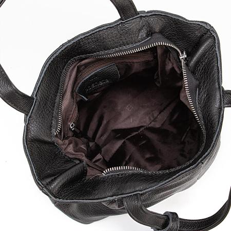 Женские и мужские сумки Poshete 892-H8357H-BLK (черный) [892-H8357H-BLK]