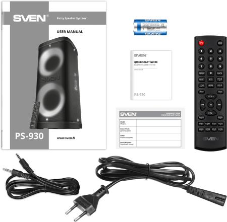 Беспроводные и портативные колонки SVEN PS-930 [PS-930, SV-022402]