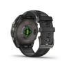 Умные часы и браслеты Garmin Fenix 8 Sapphire, Titanium 47мм (угольно-черный DLC, пепельно-черный силиконовый ремешок) [010-02904-21]