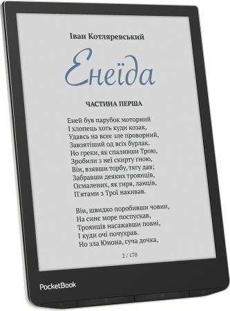 Электронные книги PocketBook 743K3 InkPad Color 3 (черный/серебристый) [PB743K3-1-CIS, PB743K3-1-WW]