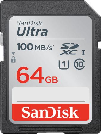 Карты памяти SanDisk Ultra SDXC SDSDUNR-064G-GN3IN 64GB [SDSDUNR-064G-GN3IN]