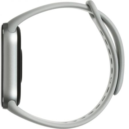 Умные часы и браслеты Xiaomi Smart Band 10 M2459B1 (серебристый, с белым силиконовым ремешком, международная версия) [BHR07PSGL]