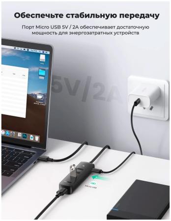 USB-хабы и док-станции Ugreen CM416 10915 [10915]