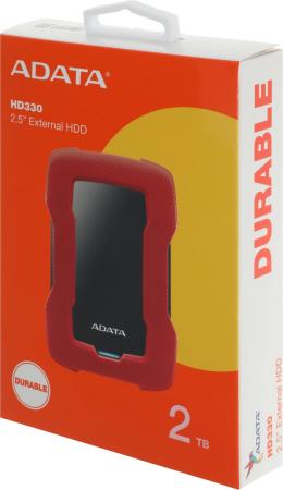 Внешние накопители ADATA HD330 AHD330-2TU31-CRD 2TB (красный) [AHD330-2TU31-CRD]
