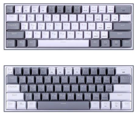 Клавиатуры Redragon Fizz (серый/белый) [70675]