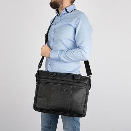 Женские и мужские сумки Poshete 253-6654-25 (черный) [253-6654-25-BLK]