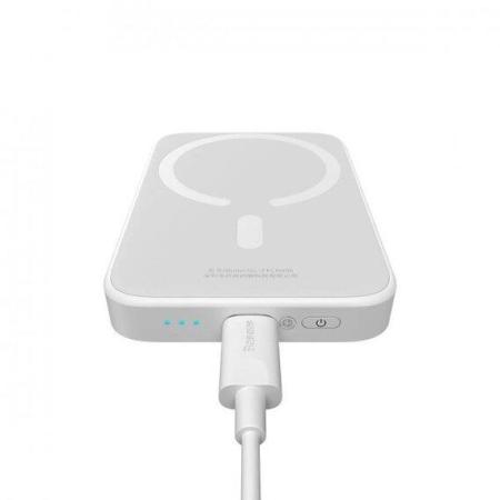 Портативные зарядные устройства Baseus Magnetic Wireless PPCX020002 6000mAh (белый) [PPCX020002]
