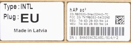 Беспроводные маршрутизаторы Mikrotik hAP ac2 RBD52G-5HacD2HnD-TC [RBD52G-5HacD2HnD-TC]