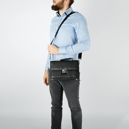 Женские и мужские сумки Poshete 250-9628-BLK (черный) [250-9628-BLK]