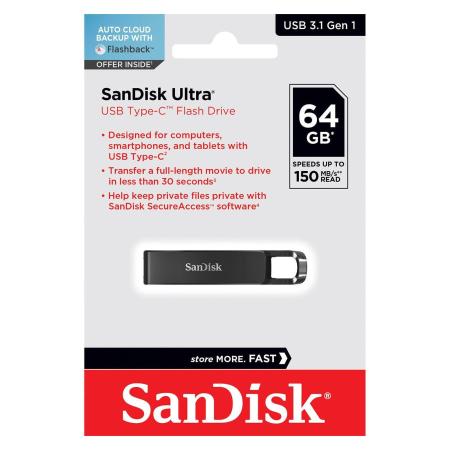 USB Flash SanDisk Ultra USB Type-C 64GB SDCZ460-064G-G46 [SDCZ460-064G-G46]