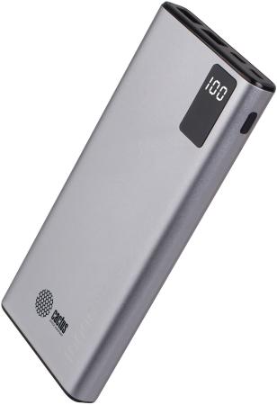Портативные зарядные устройства CACTUS CS-PBFSLT-10000 (серый) [CS-PBFSLT-10000]